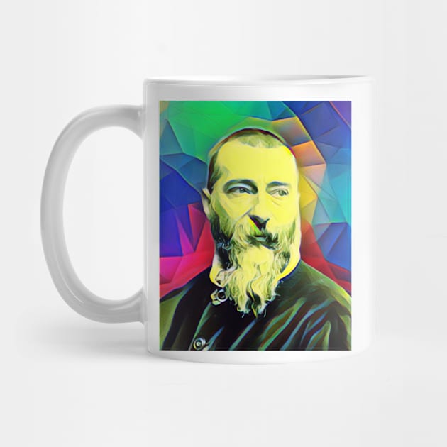 Jean-Baptiste Alphonse Karr Colourful Portrait | Jean-Baptiste Alphonse Karr Artwork 7 by JustLit